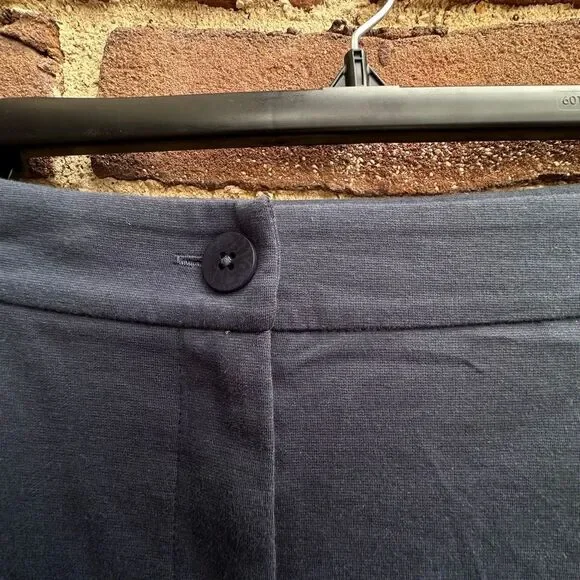 Eileen Fisher $198 Flex Ponte Straight Pants ocean Blue Petite Small NEW